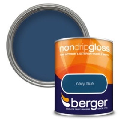 BERGER N/DRIP GLOSS NAVY 750ML