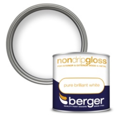 BERGER N/DRIP GLOSS WHITE 250ML