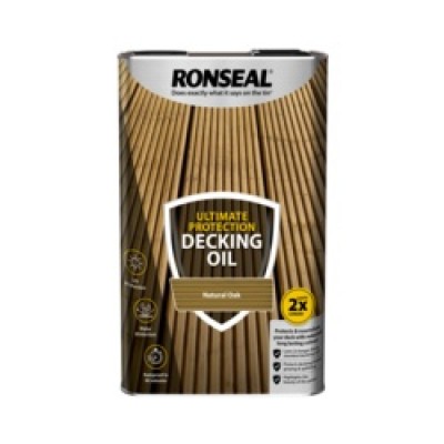 RONSEAL ULTIMATE DECKING OIL NATURAL OAK 5 LITRE