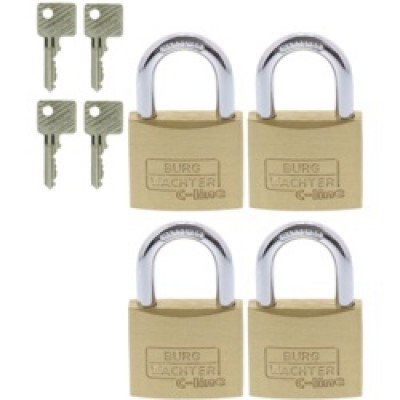 4 X 40MM K/ALIKE BRASS PADLOCK