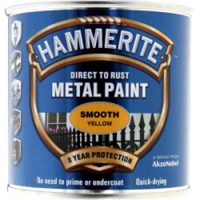 HAMMERITE SMOOTH YELLOW 250ML
