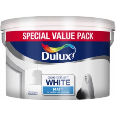 DULUX MATT EMULSION B/WHITE 6L