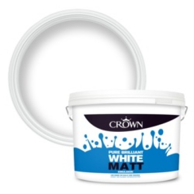 CROWN MATT WHITE 10 LITRE